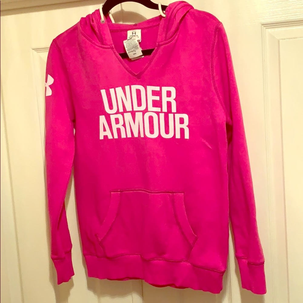 Under Armor Size Small Pink Hoodie